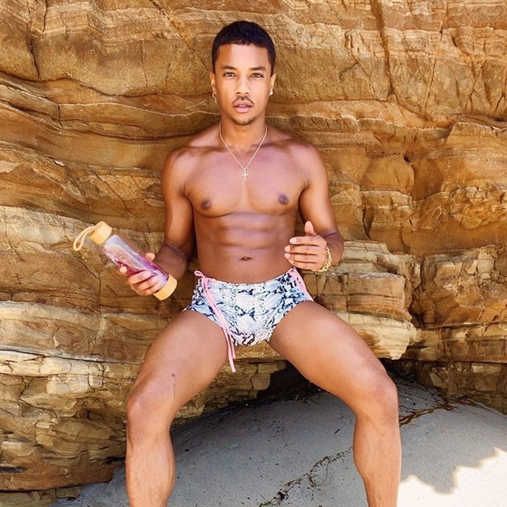 Serpent Print Yoga Shorts